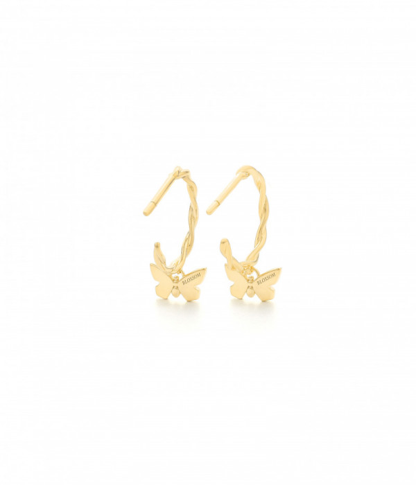 Pendientes aro BUTTERFLY Gold